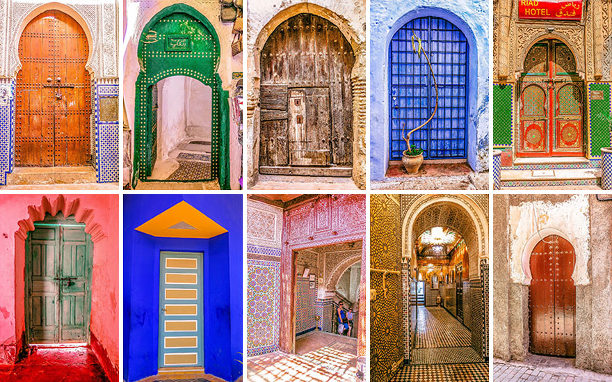 The Colorful Doors Of Morocco The Colorful Doors Of Morocco