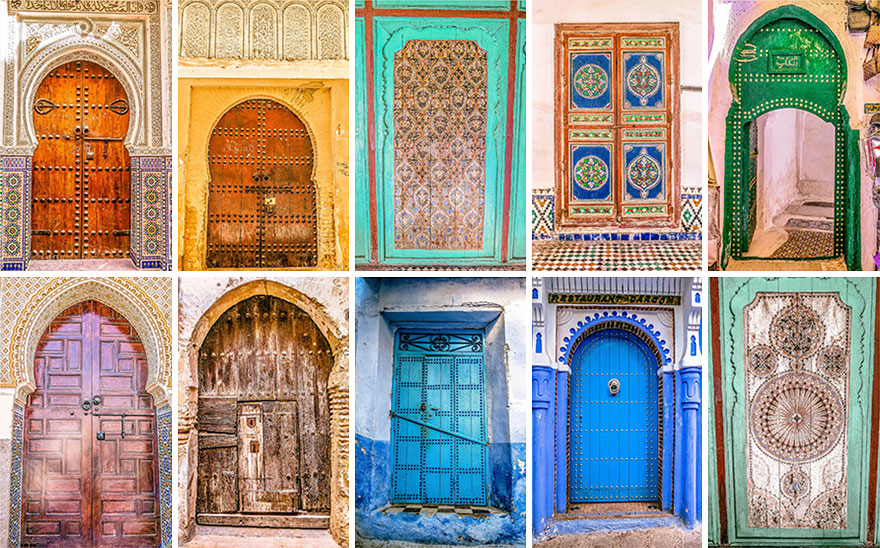 The Colorful Doors Of Morocco The Colorful Doors Of Morocco
