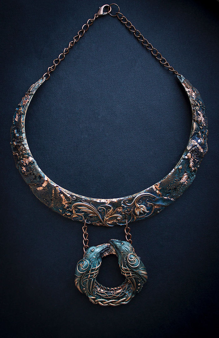 Mythical Animal Jewelry That I Make Using Various Minerals And Polymer Clay Mythical Animal Jewelry That I Make Using Various Minerals And Polymer Clay