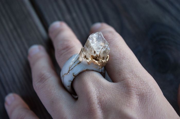 Mythical Animal Jewelry That I Make Using Various Minerals And Polymer Clay Mythical Animal Jewelry That I Make Using Various Minerals And Polymer Clay