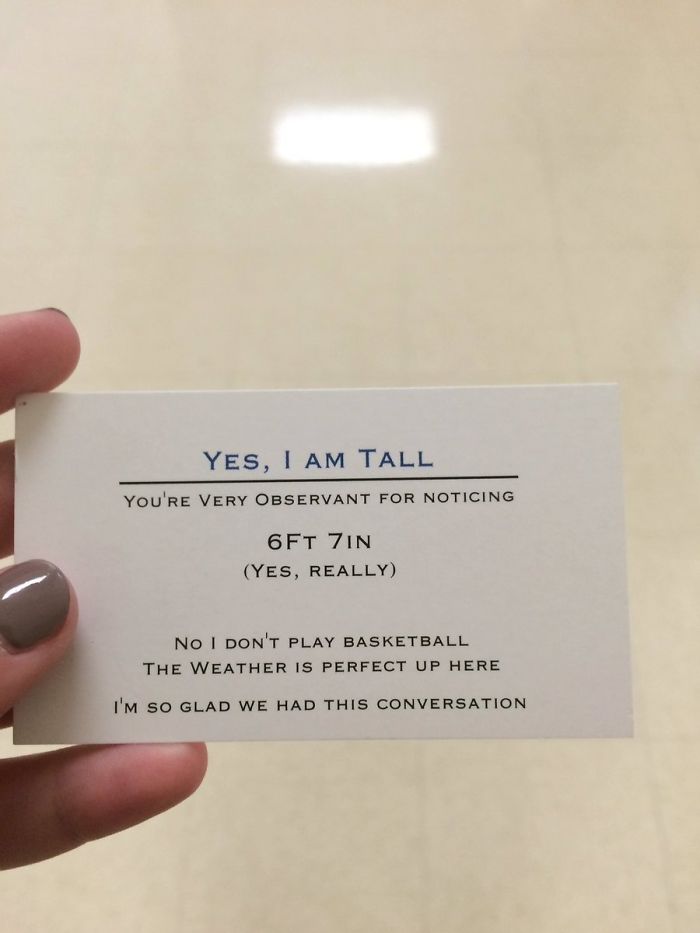 Super Tall 17-Year-Old Is Handing Out Business Cards To People Who Won’t Stop Asking About His Height Super Tall 17-Year-Old Is Handing Out Business Cards To People Who Won’t Stop Asking About His Height