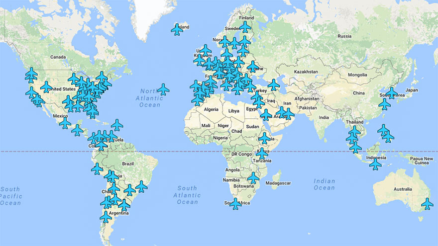 Wi-Fi Passwords Of Airports Around The World In A Single Map Wi-Fi Passwords Of Airports Around The World In A Single Map