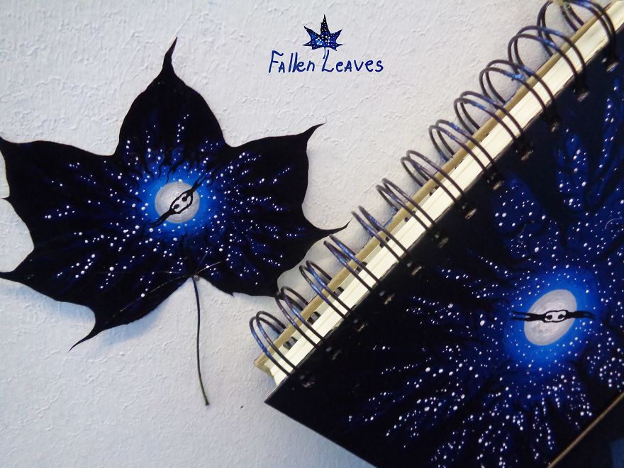 33 Fallen Leaves: Georgian Couple Uses Fallen Leaves To Create Out-Of-This-World Art 33 Fallen Leaves: Georgian Couple Uses Fallen Leaves To Create Out-Of-This-World Art