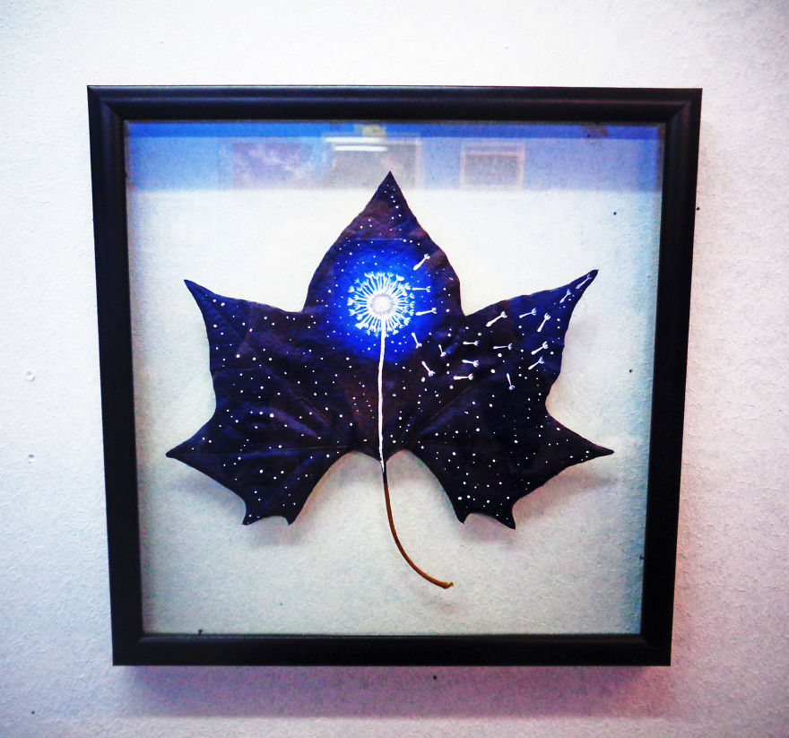 33 Fallen Leaves: Georgian Couple Uses Fallen Leaves To Create Out-Of-This-World Art 33 Fallen Leaves: Georgian Couple Uses Fallen Leaves To Create Out-Of-This-World Art