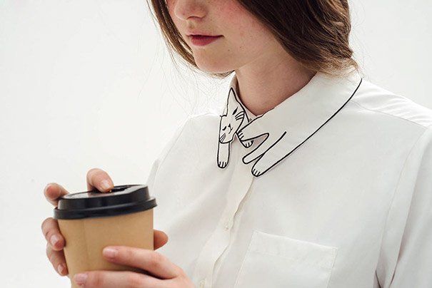 This Shirt&#8217;s Collar Is Purrfect For Crazy Cat Ladies