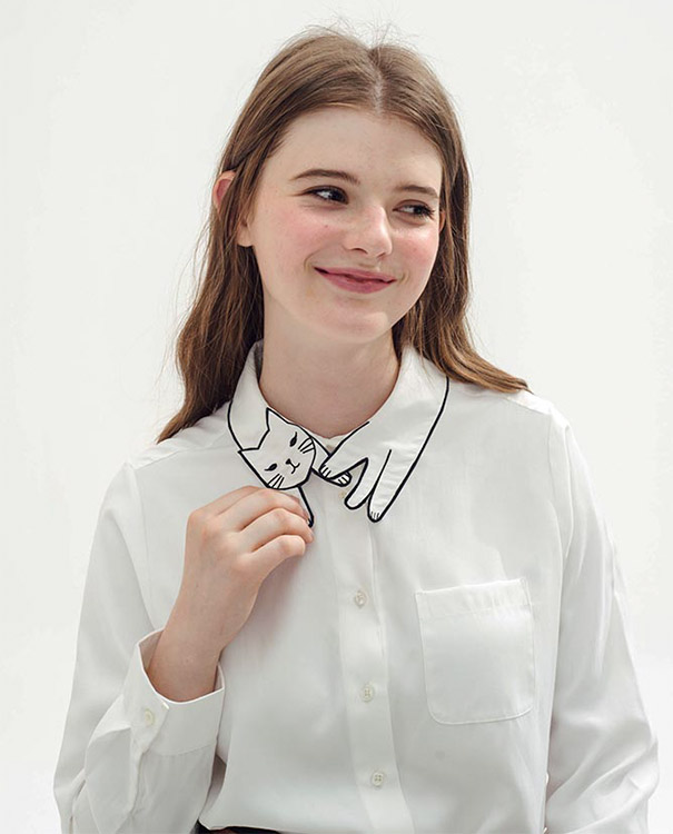 This Shirt&#8217;s Collar Is Purrfect For Crazy Cat Ladies