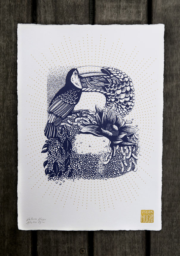 I Created A Complete Alphabet Inspired By Flora And Fauna I Created A Complete Alphabet Inspired By Flora And Fauna