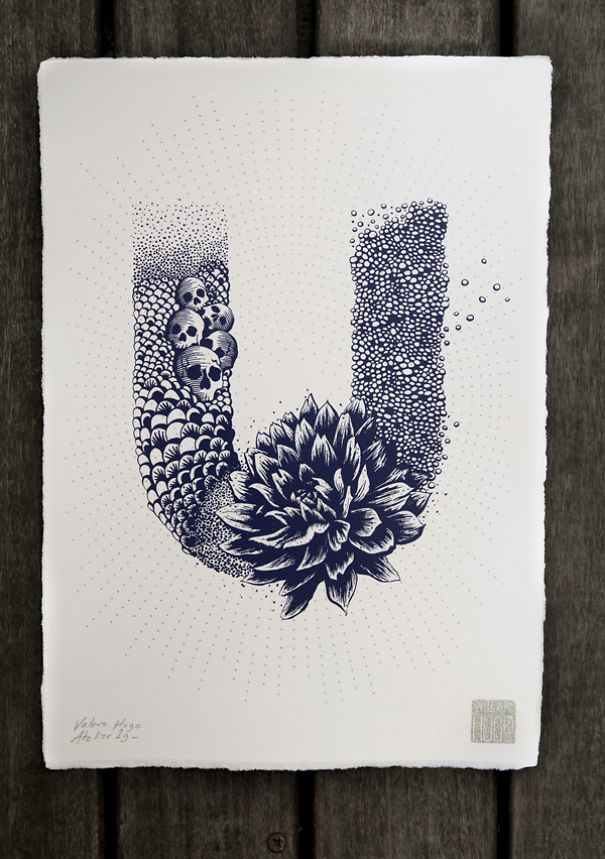 I Created A Complete Alphabet Inspired By Flora And Fauna I Created A Complete Alphabet Inspired By Flora And Fauna