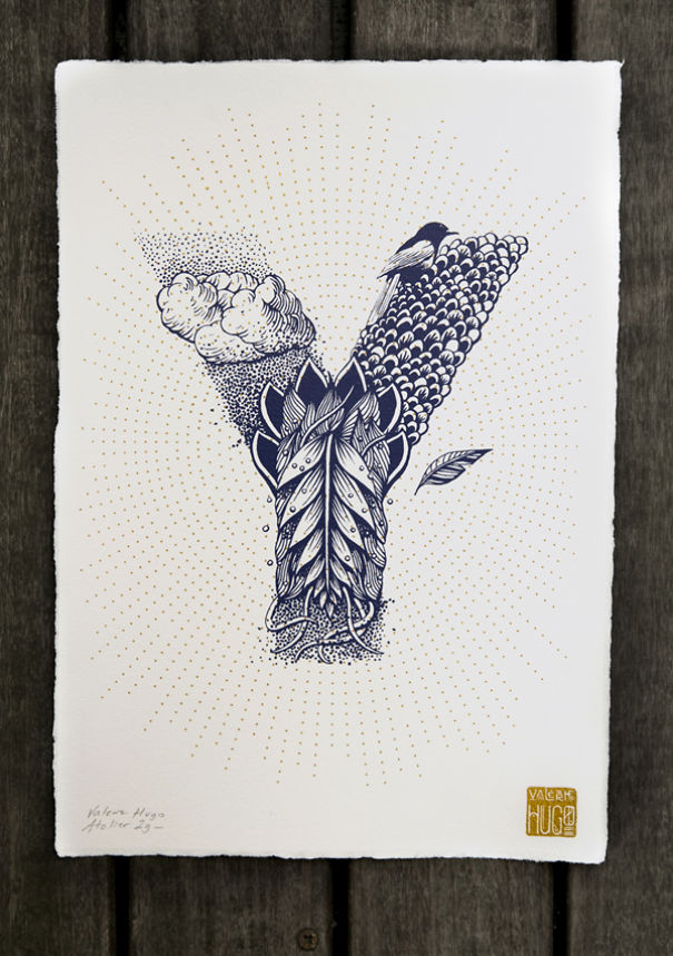 I Created A Complete Alphabet Inspired By Flora And Fauna I Created A Complete Alphabet Inspired By Flora And Fauna