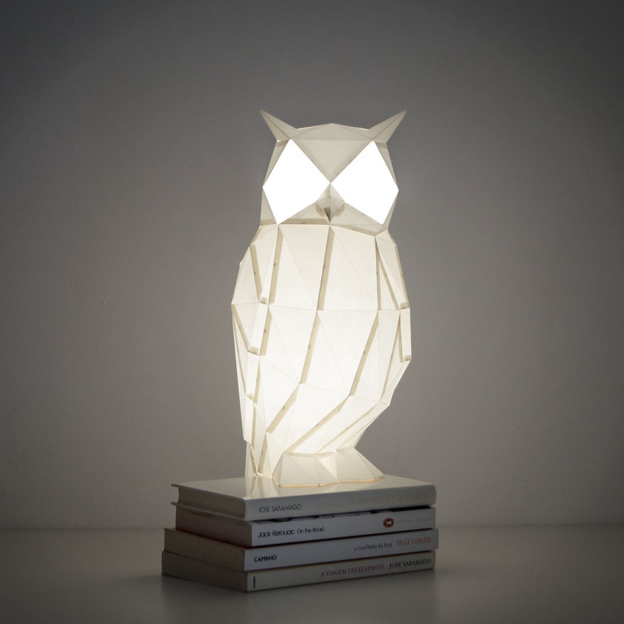 Origami-Inspired Animal Lamps That We Create From Paper Origami-Inspired Animal Lamps That We Create From Paper