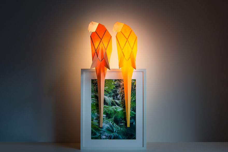 Origami-Inspired Animal Lamps That We Create From Paper Origami-Inspired Animal Lamps That We Create From Paper