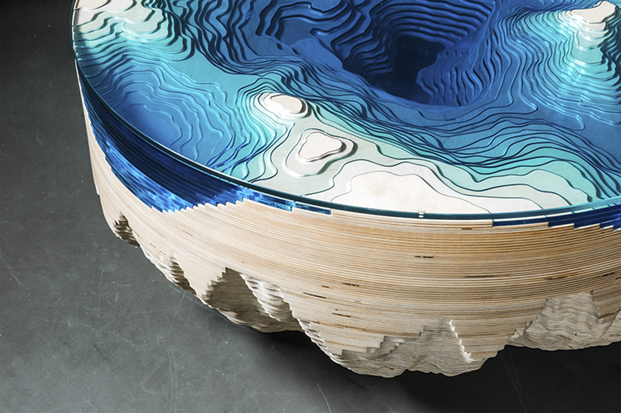 This Sea-Inspired Multilayered Table Lets You Look Into The Depths Of The Ocean This Sea-Inspired Multilayered Table Lets You Look Into The Depths Of The Ocean