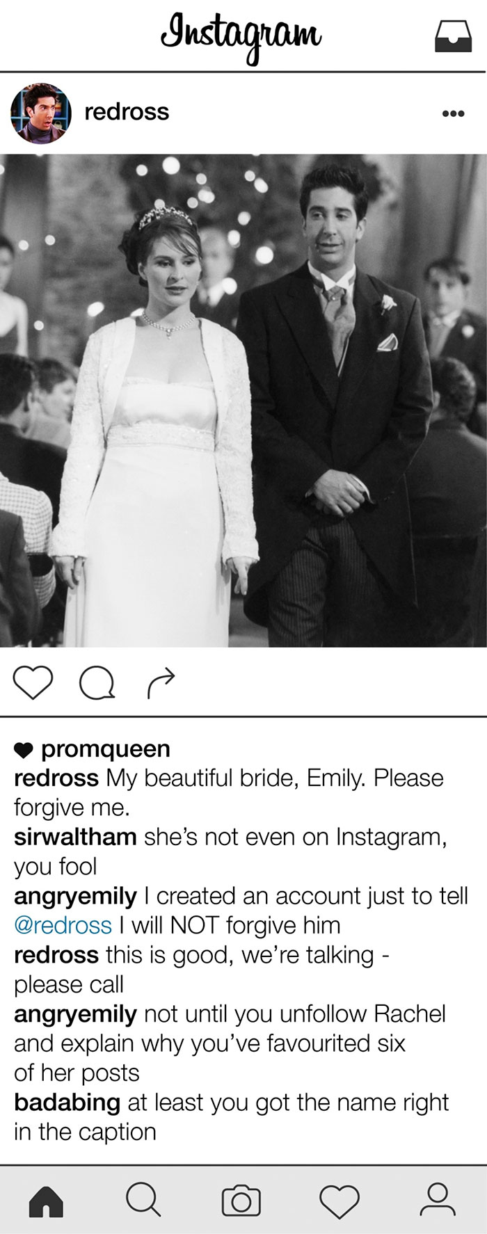 What If Ross Geller From Friends Had Instagram What If Ross Geller From Friends Had Instagram