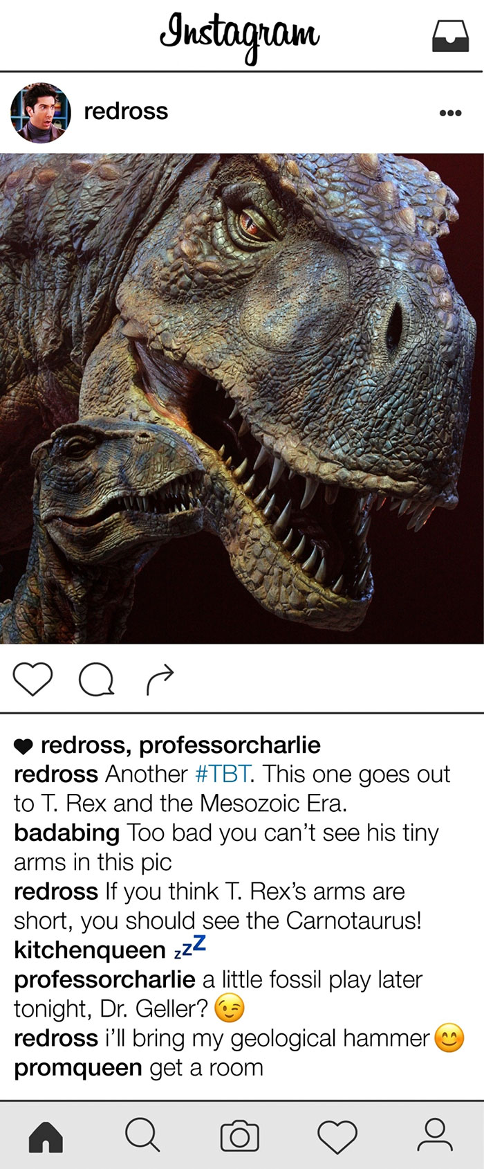 What If Ross Geller From Friends Had Instagram What If Ross Geller From Friends Had Instagram