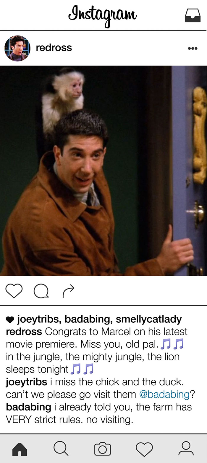 What If Ross Geller From Friends Had Instagram What If Ross Geller From Friends Had Instagram