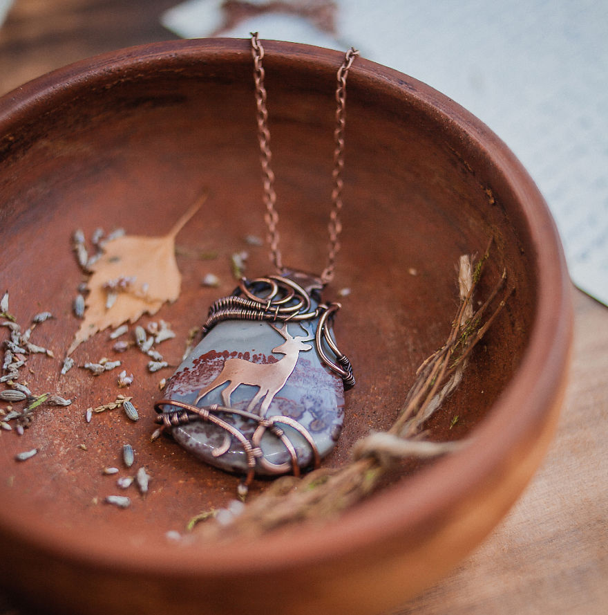 Large Ancient Forests Inspired Me To Create This Wire Wrapped Jewelry