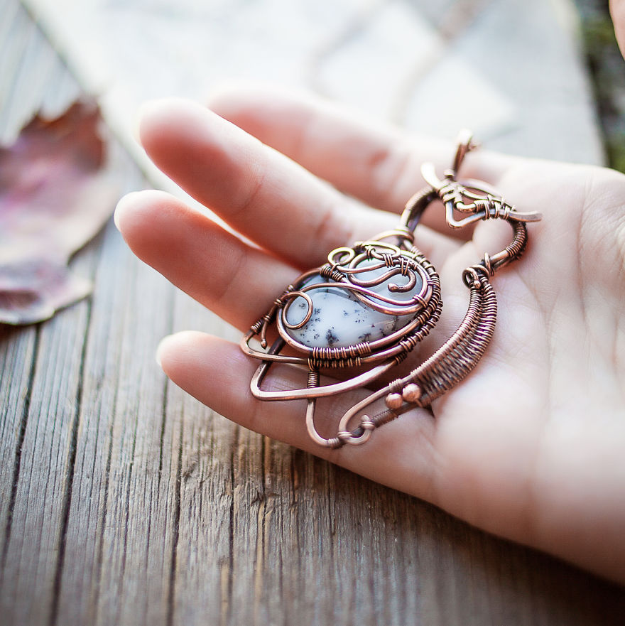 Large Ancient Forests Inspired Me To Create This Wire Wrapped Jewelry