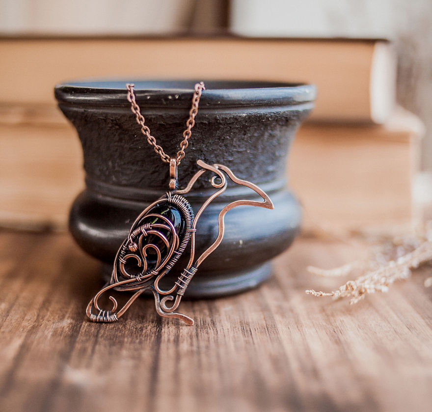 Large Ancient Forests Inspired Me To Create This Wire Wrapped Jewelry