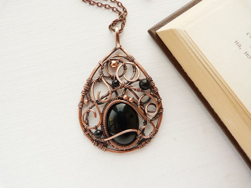 Large Ancient Forests Inspired Me To Create This Wire Wrapped Jewelry