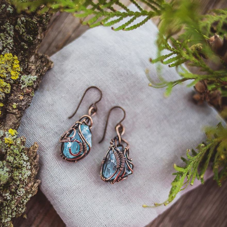 Large Ancient Forests Inspired Me To Create This Wire Wrapped Jewelry