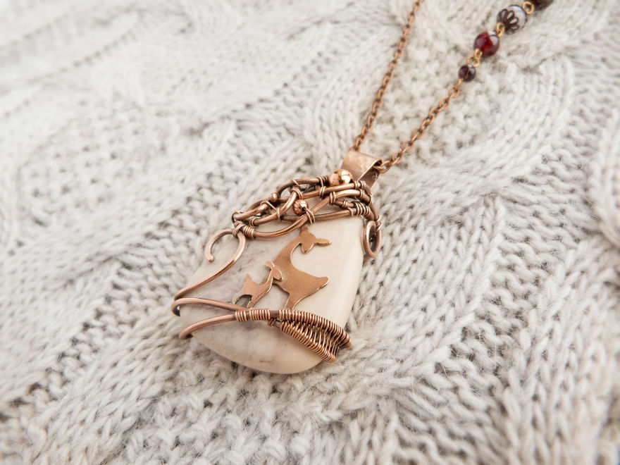 Large Ancient Forests Inspired Me To Create This Wire Wrapped Jewelry