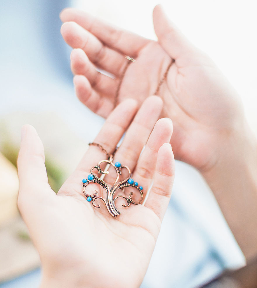 Large Ancient Forests Inspired Me To Create This Wire Wrapped Jewelry