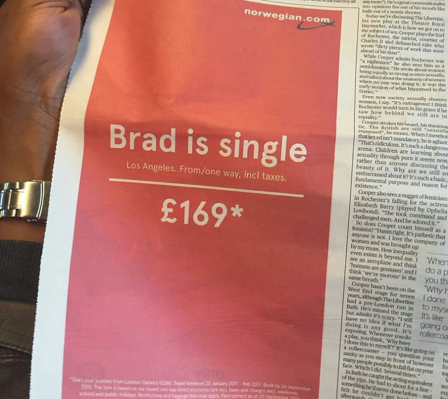 Brilliant Advertising Campaign By Norwegian Airlines Brilliant Advertising Campaign By Norwegian Airlines