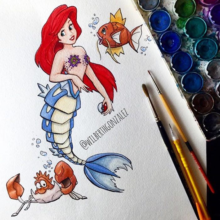 Artist Turns Disney Princess Sidekicks Into Pokemon Artist Turns Disney Princess Sidekicks Into Pokemon