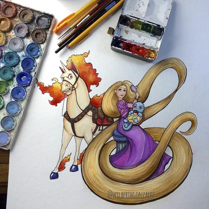 Artist Turns Disney Princess Sidekicks Into Pokemon Artist Turns Disney Princess Sidekicks Into Pokemon