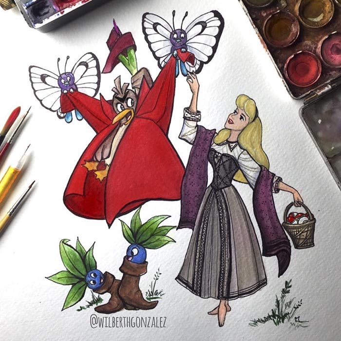 Artist Turns Disney Princess Sidekicks Into Pokemon Artist Turns Disney Princess Sidekicks Into Pokemon