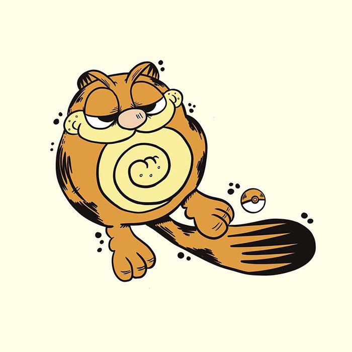 This Artist Is Redrawing All 151 Pokemon As Garfield This Artist Is Redrawing All 151 Pokemon As Garfield