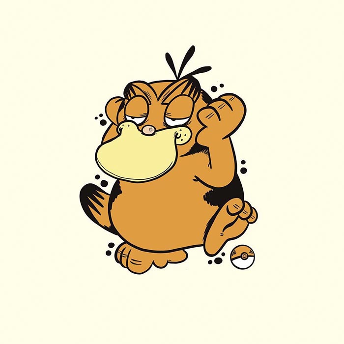 This Artist Is Redrawing All 151 Pokemon As Garfield This Artist Is Redrawing All 151 Pokemon As Garfield