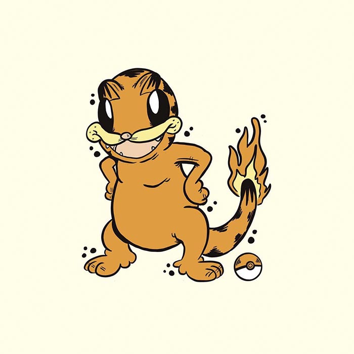 This Artist Is Redrawing All 151 Pokemon As Garfield This Artist Is Redrawing All 151 Pokemon As Garfield