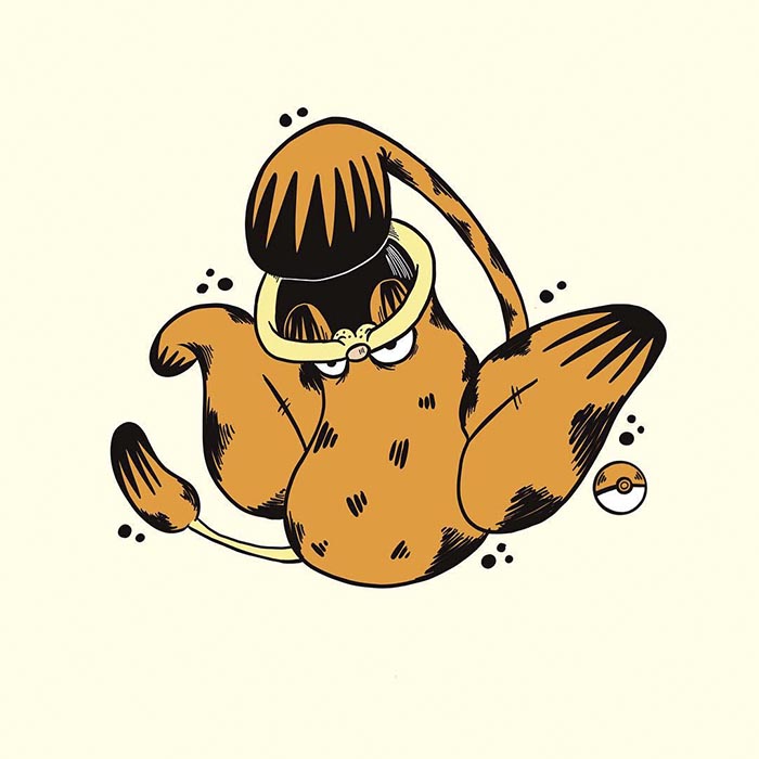 This Artist Is Redrawing All 151 Pokemon As Garfield This Artist Is Redrawing All 151 Pokemon As Garfield