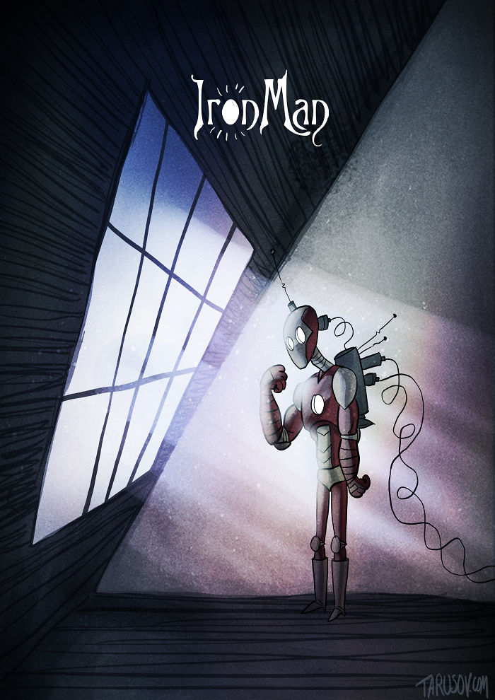 If Tim Burton Illustrated Superheroes If Tim Burton Illustrated Superheroes