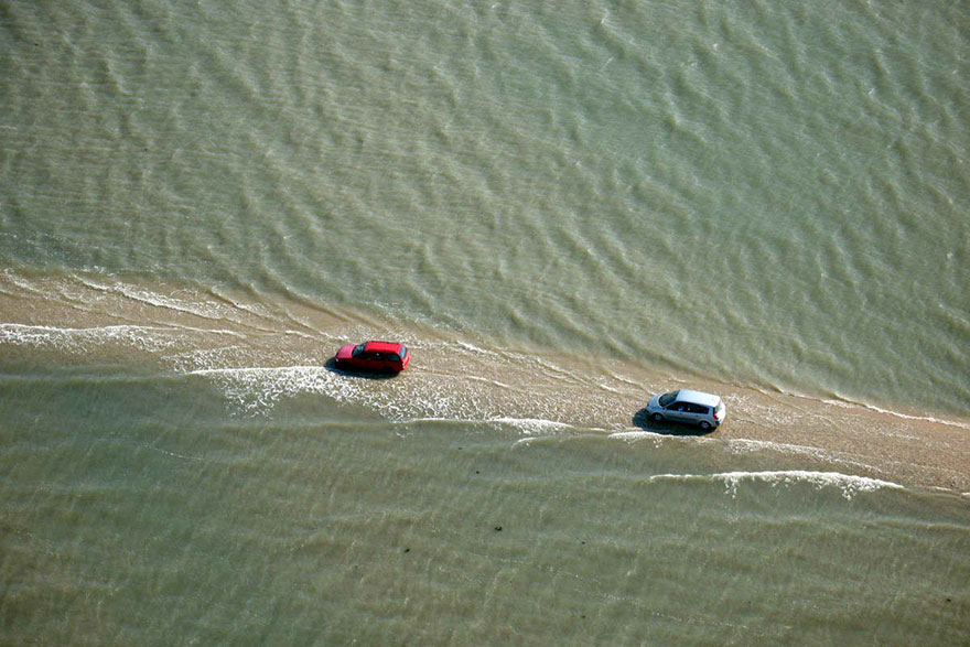 This Road In France Disappears Underwater Twice A Day