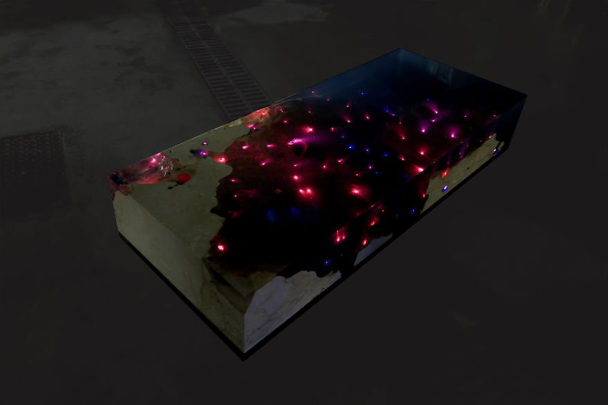 Starry Sea Table That I Created After 1.5 Years Of Research And Tests Starry Sea Table That I Created After 1.5 Years Of Research And Tests