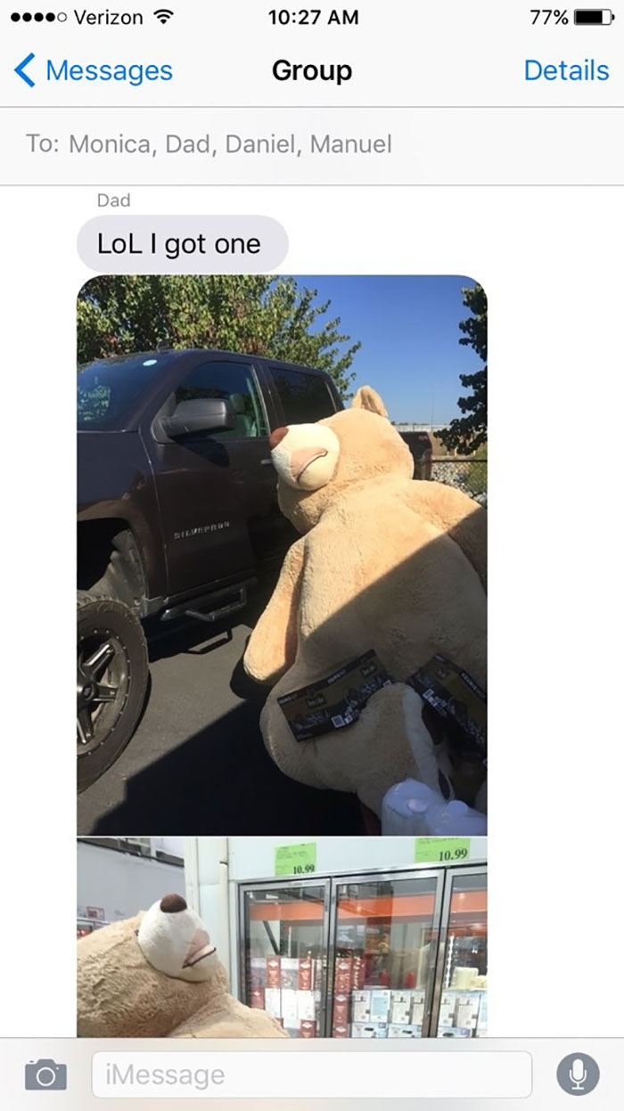 Grandpa Gets Granddaughter Ridiculously Huge Teddy Bear, And The Internet Just Cannot Bear It Grandpa Gets Granddaughter Ridiculously Huge Teddy Bear, And The Internet Just Cannot Bear It