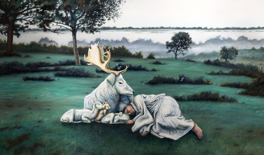 I Create New Mythologies In My Oil Paintings