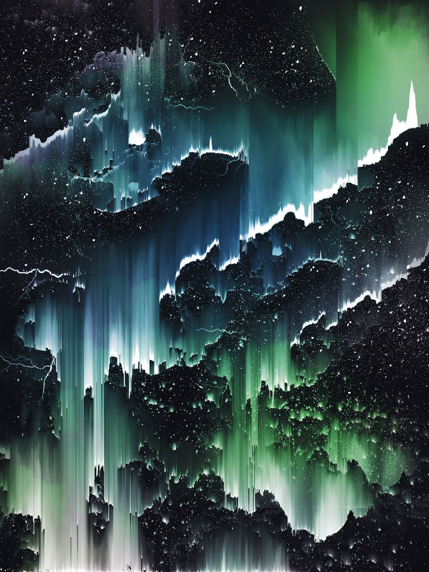 I Create Wonderful Universes Through Digital Distortion I Create Wonderful Universes Through Digital Distortion