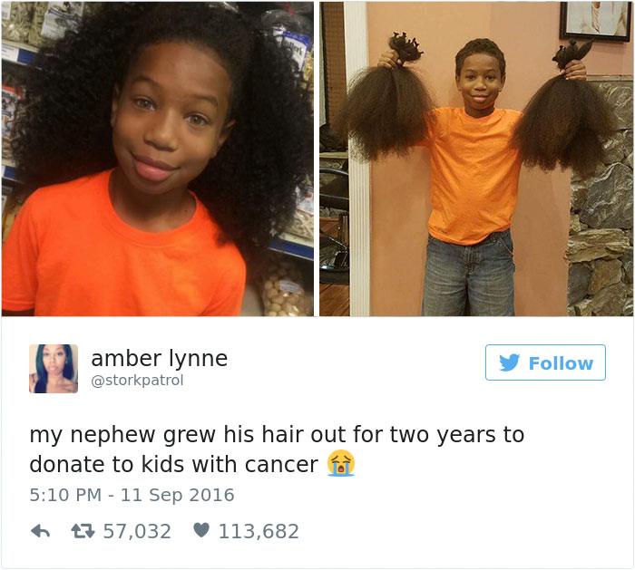 This 8-Year-Old Boy Spent 2 Years Growing His Hair To Make Wigs For Kids With Cancer This 8-Year-Old Boy Spent 2 Years Growing His Hair To Make Wigs For Kids With Cancer