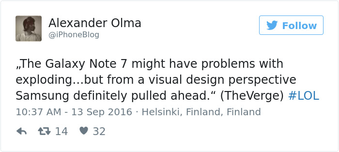 66 Of The Funniest Reactions To The Exploding Samsung Note 7 66 Of The Funniest Reactions To The Exploding Samsung Note 7