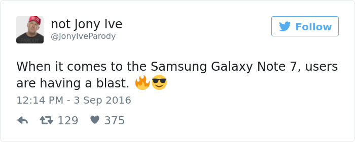 66 Of The Funniest Reactions To The Exploding Samsung Note 7 66 Of The Funniest Reactions To The Exploding Samsung Note 7
