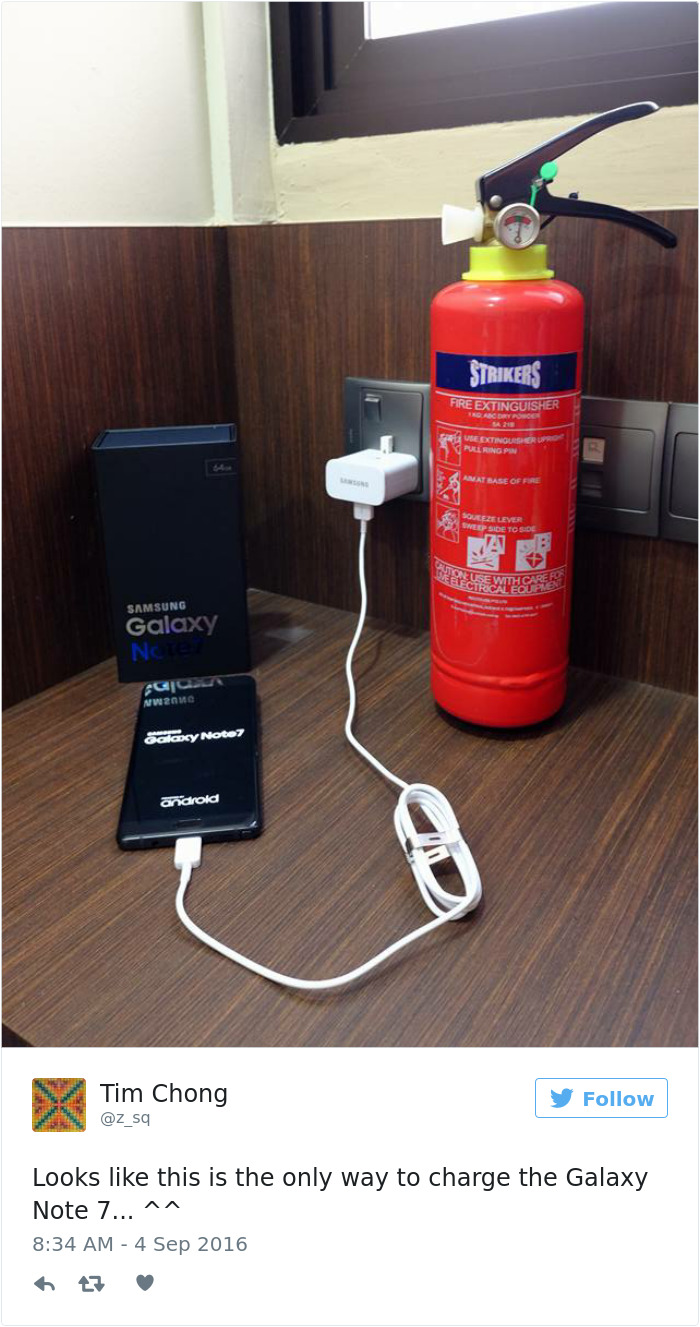 66 Of The Funniest Reactions To The Exploding Samsung Note 7 66 Of The Funniest Reactions To The Exploding Samsung Note 7