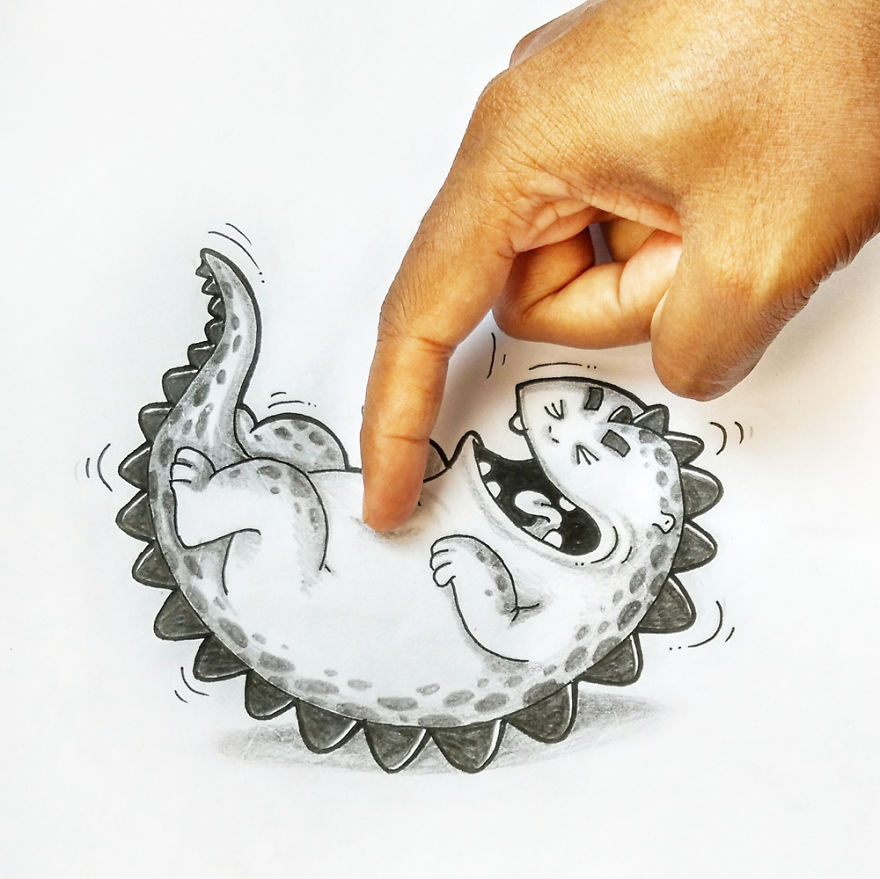 Playing With Our Little Cartoon Dragon Pet (Part 2) Playing With Our Little Cartoon Dragon Pet (Part 2)