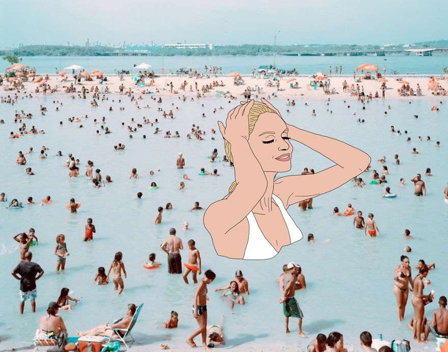 Polish Artist Uses Found Photographs To Create Funny Stories Polish Artist Uses Found Photographs To Create Funny Stories