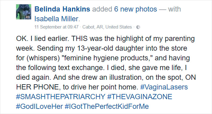Mom Sends 13-Year-Old Daughter To Buy Feminine Hygiene Products, And Result Is Hilarious Mom Sends 13-Year-Old Daughter To Buy Feminine Hygiene Products, And Result Is Hilarious