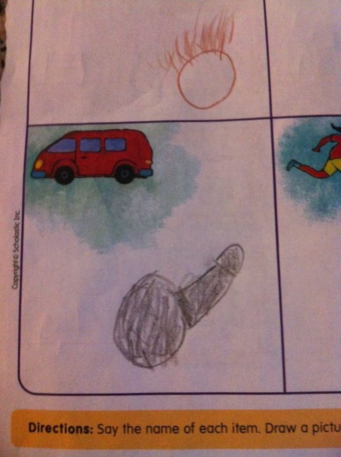 55 Innocent Kid Drawings That Look Totally NSFW