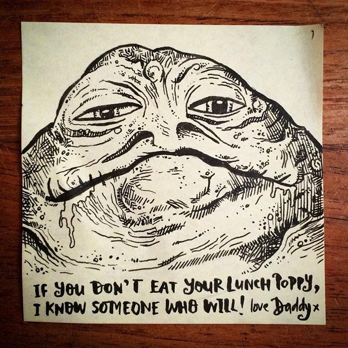 Dad Surprises His Daughter With Different Post-It Note Hidden In Her Lunch Every Day For Past 3 Years Dad Surprises His Daughter With Different Post-It Note Hidden In Her Lunch Every Day For Past 3 Years