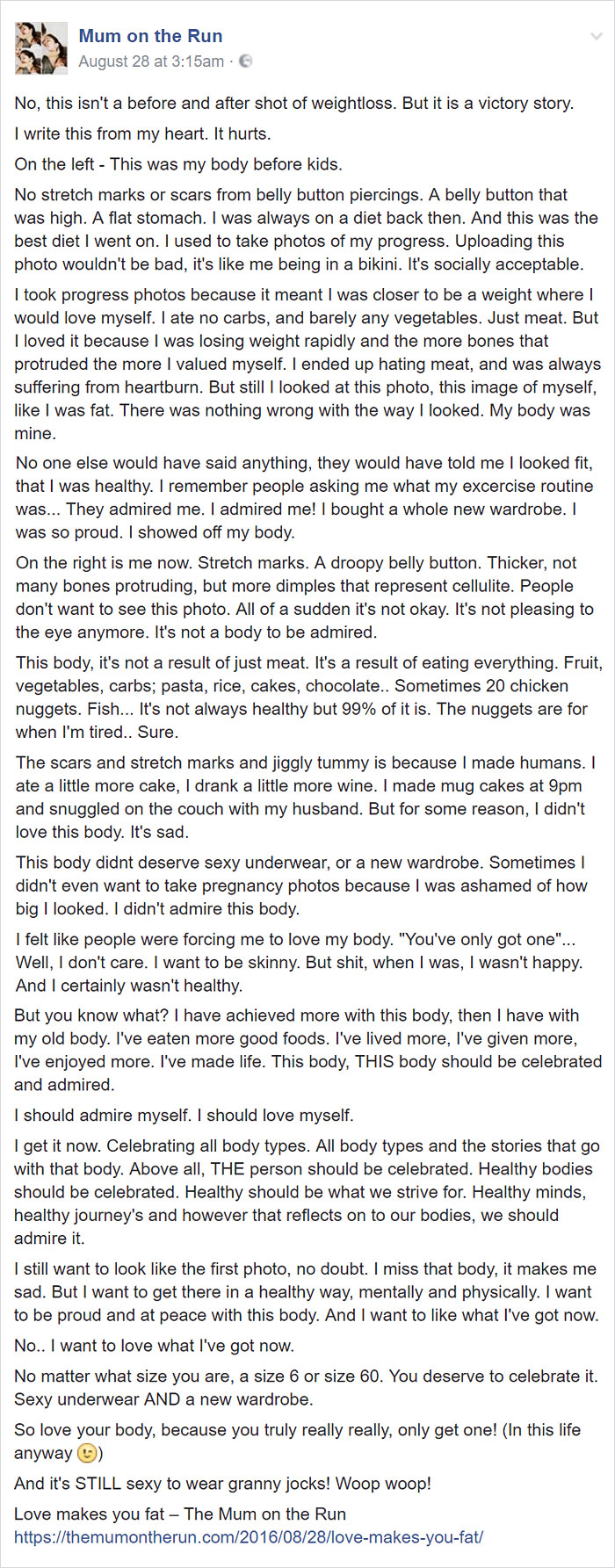 This Mom’s Powerful Before-And-After Photos Will Change The Way You Look At Your Body This Mom’s Powerful Before-And-After Photos Will Change The Way You Look At Your Body